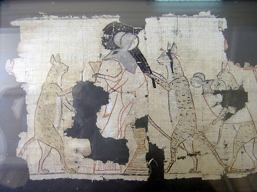Мышки Древнего Египта, 19 династия, папирус.
